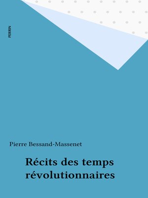 cover image of Récits des temps révolutionnaires